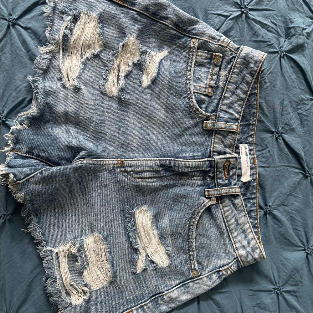 Garage Blue Jean Mom Shorts